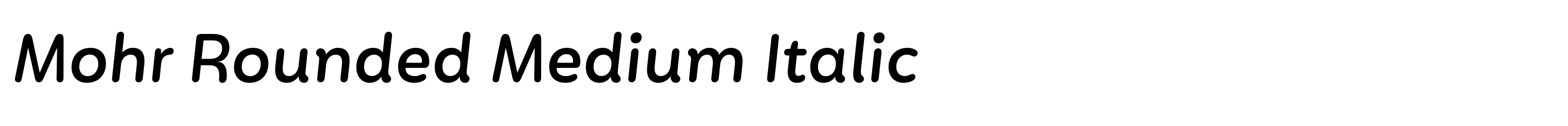 Mohr Rounded Medium Italic